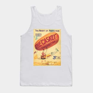 The "Casket" Cigarettes - Delightful to Inhale - Vintage Advertising Poster Design Tank Top